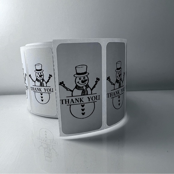 Pack of 100 Stickers | Thank you stickers for Christmas |Packaging Supplies - Picture 13 of 15